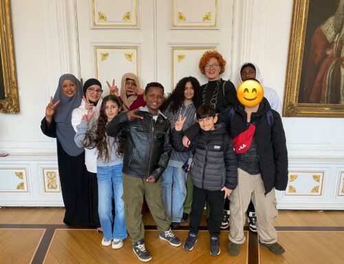 iFö Klasse als Jury für Kreidebilder